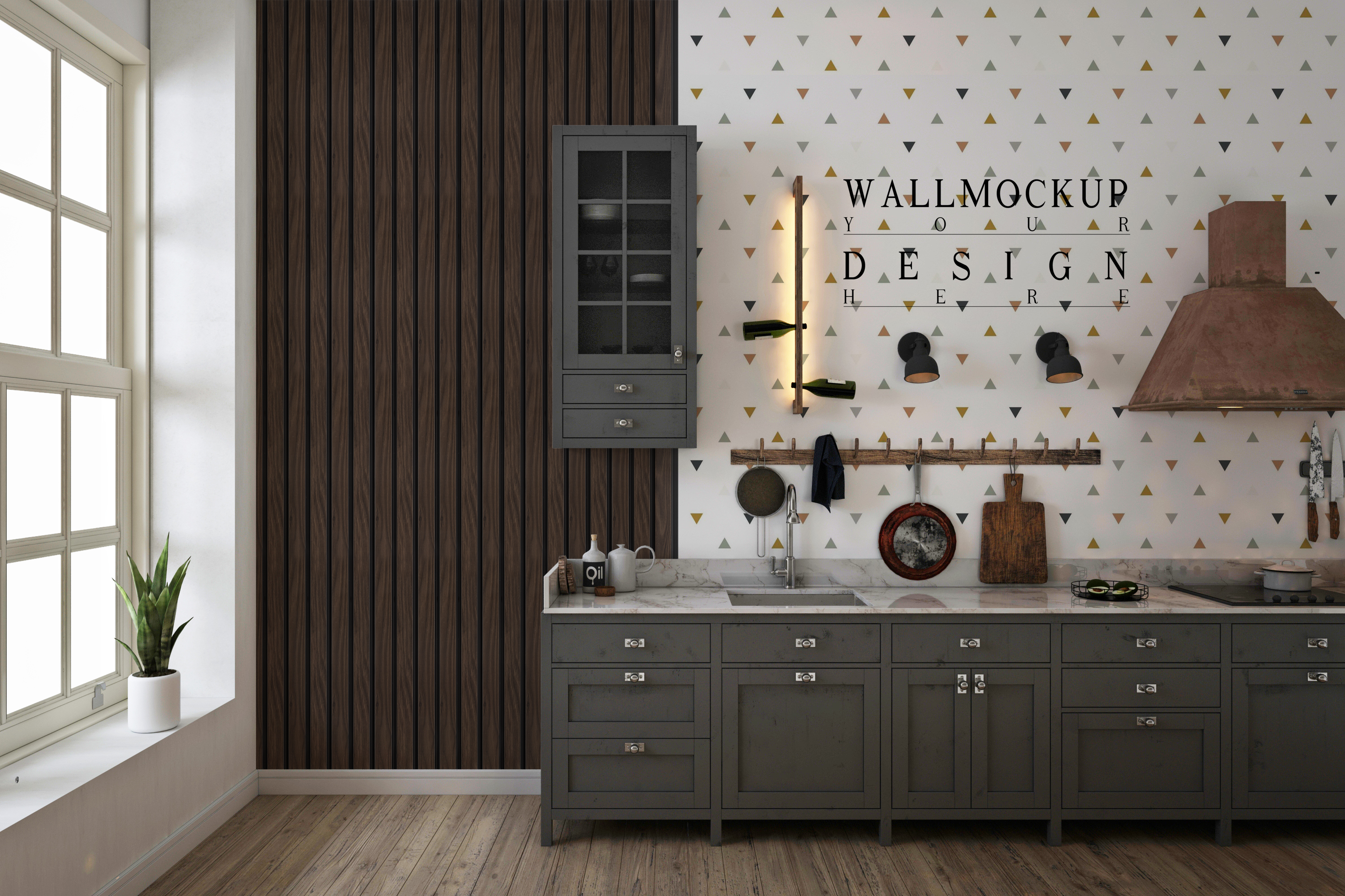 Панель вспененный полистирол ГРЕЙС 3D RAIL 120*2700 мм. Махагон