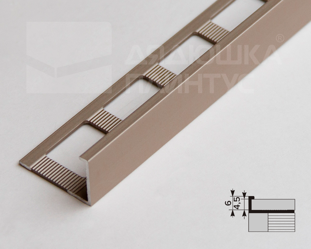 Профиль окантовочный ПК 01-6.2700.042л Шампань