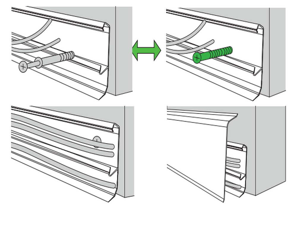 Плинтус ПВХ MAGIC STIСK 77мм 2,2 м MS12 Ятоба