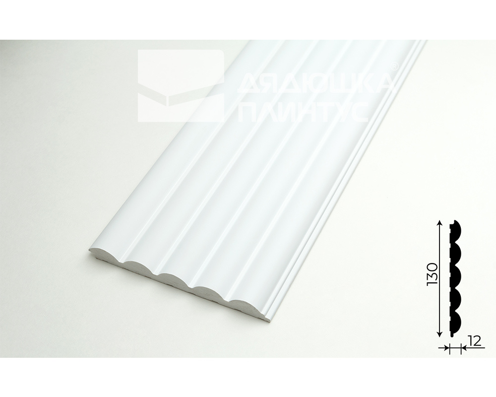 Стеновая панель 3D СОЛИД 4 UHD 07/130 130*2800 белая