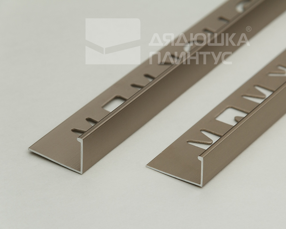 Профиль окантовочный Волшебная палочка MSPK 01.2700.042L 10мм 2,7м Шампань матовая