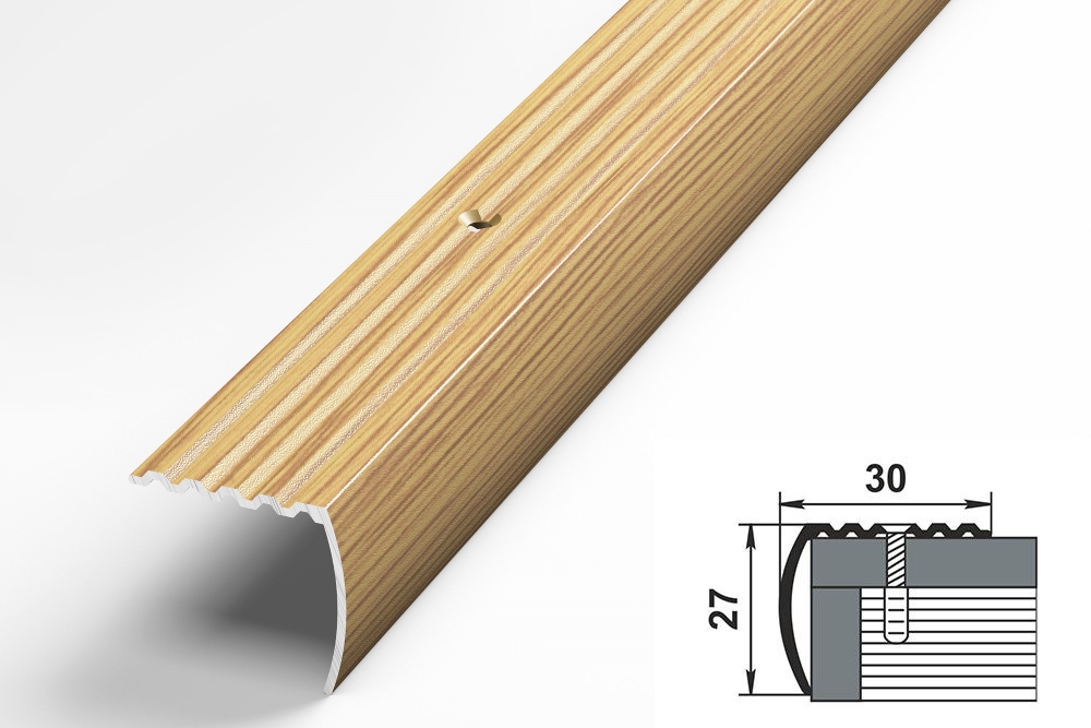 Порог угловой ПУ 04.900.076 Бамбук