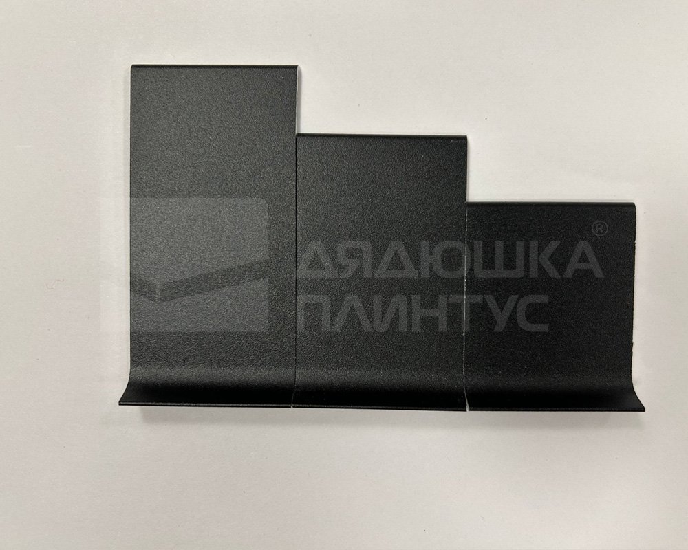 Алюминиевый плинтус AKBD40-SBL 2,5м Муар черный
