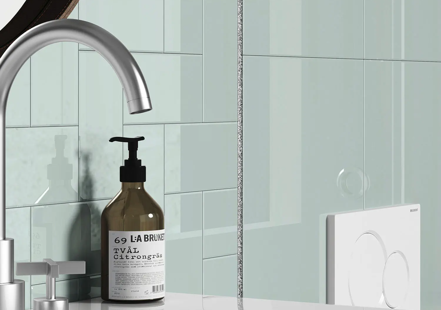 Профиль алюминиевый П-образный Alumacer 8*10мм 2,4м Изумрудный