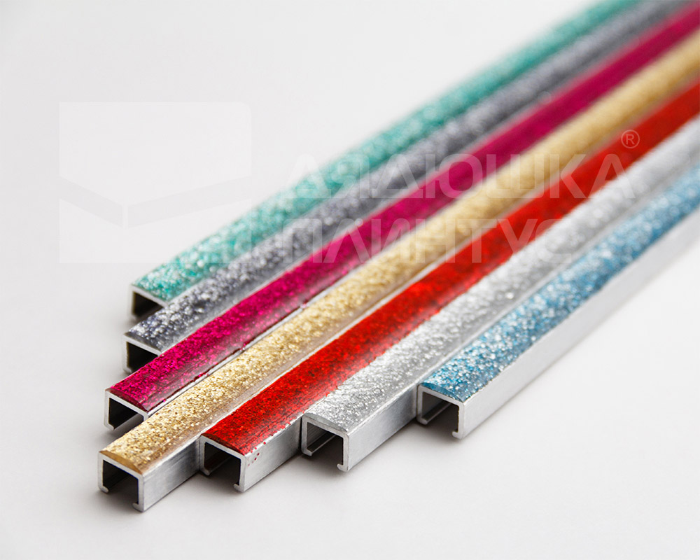 Профиль алюминиевый П-образный Alumacer 8*10мм 2,4м Изумрудный