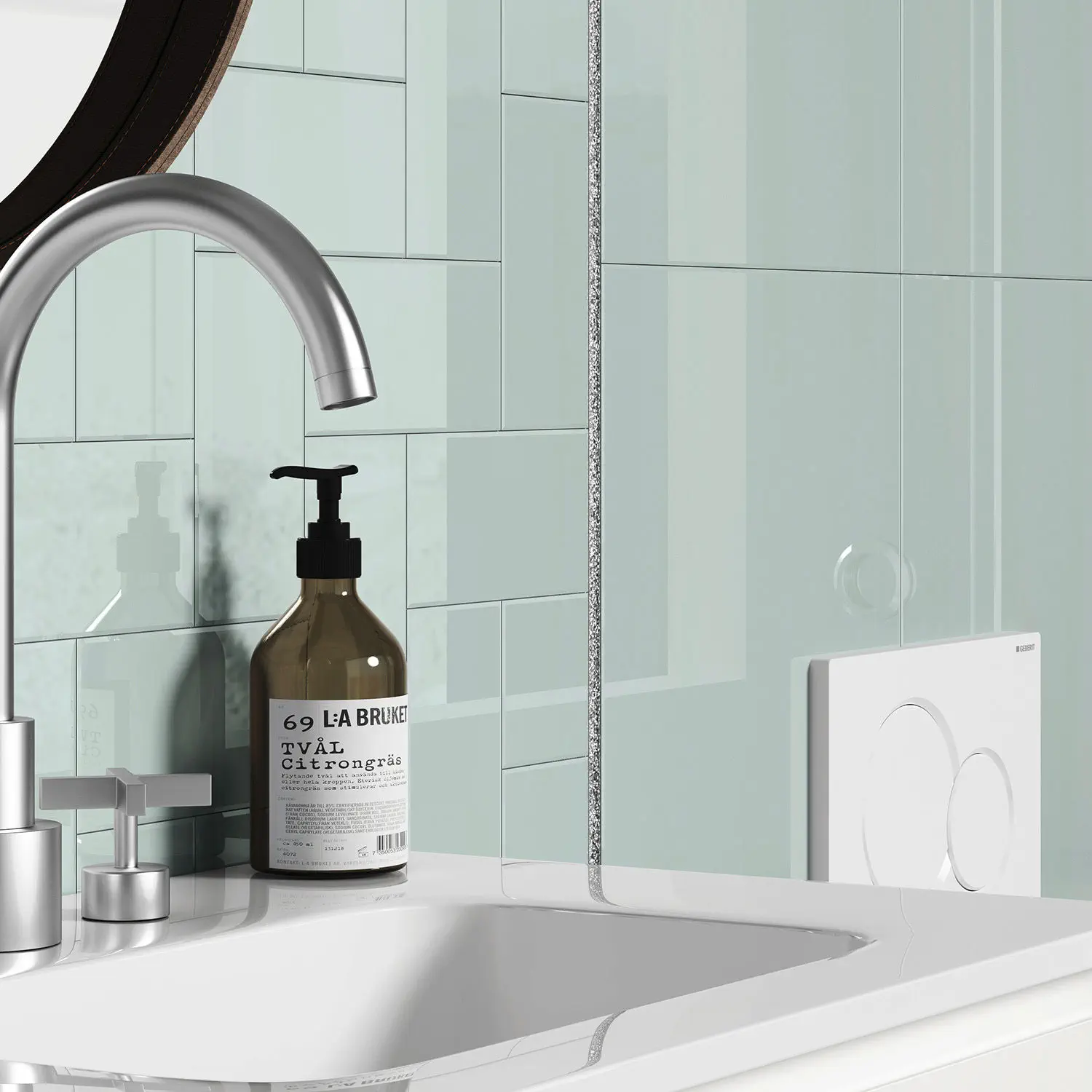 Профиль алюминиевый П-образный Alumacer 8*10мм 2,4м Изумрудный