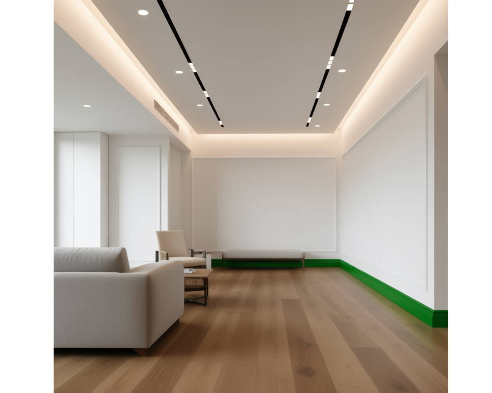 Плинтус из полистирола высокой плотности Волшебная палочка MSPOL 112 80*11*2000 Белый под покраску