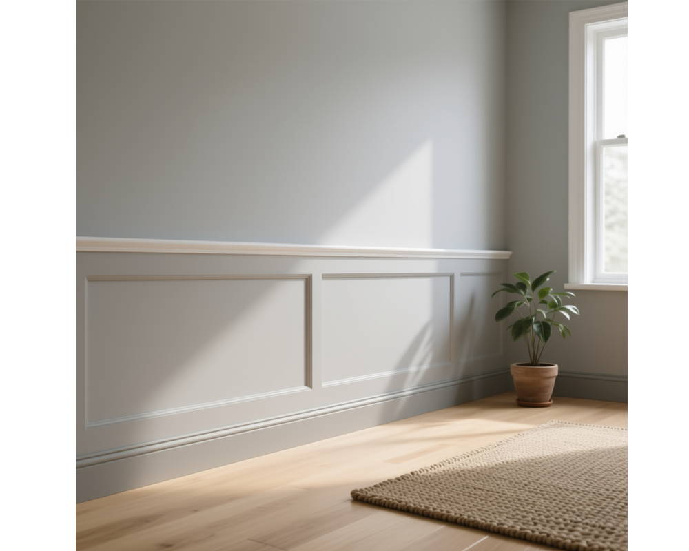 Плинтус из полистирола высокой плотности HI WOOD B180V2 180мм х 24мм х 2,0м.