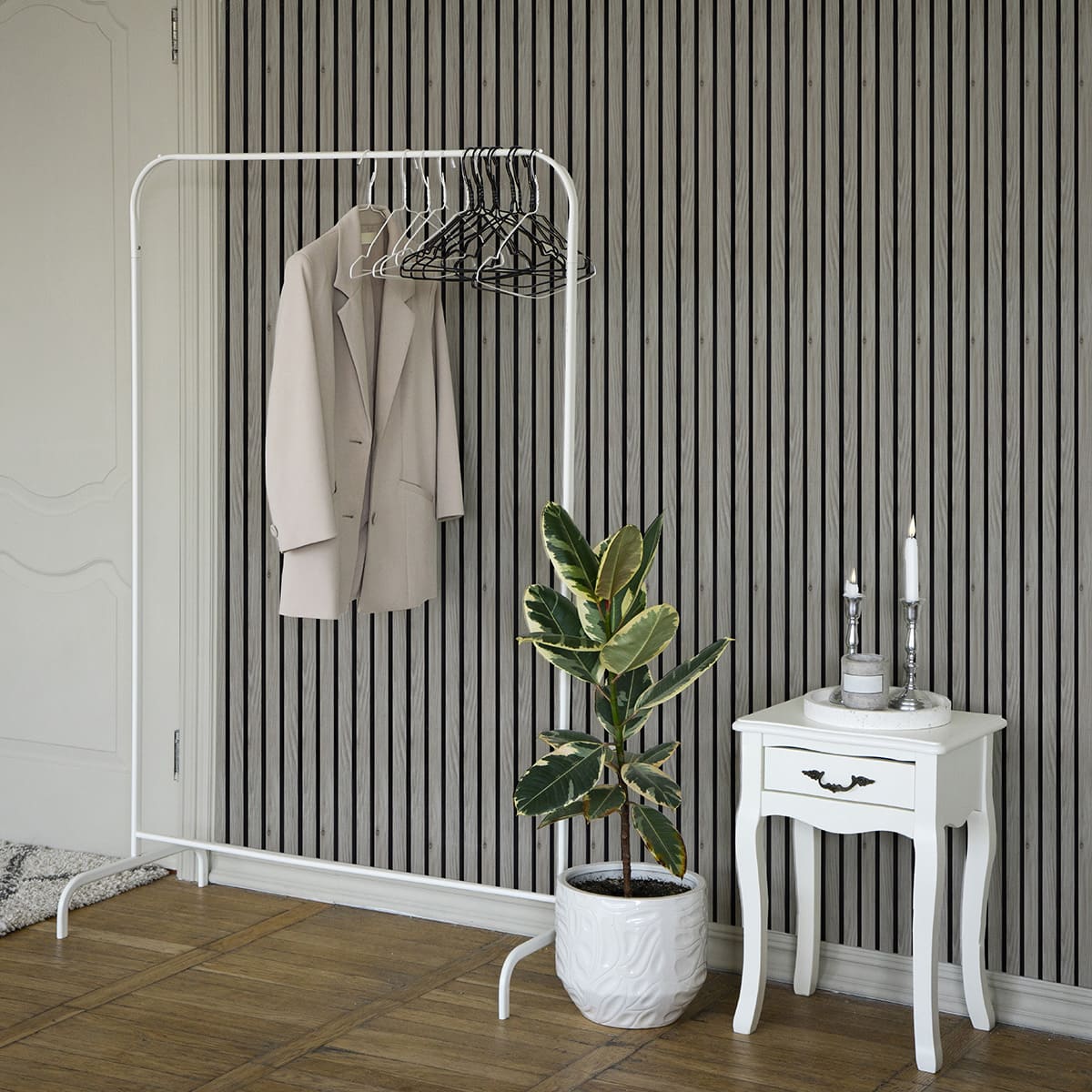 Панель вспененный полистирол ГРЕЙС 3D RAIL 120*2700 мм.  Ольха