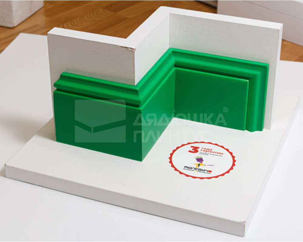 Плинтус ПОЛИСТИРОЛ HI WOOD B95 94,5мм х 17мм х 2,0м. Окраска включена в стоимость