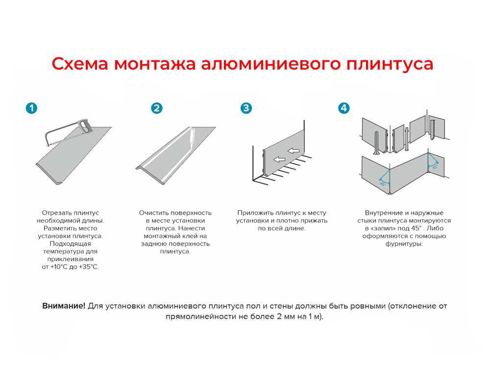 Плинтус алюминиевый. Крац серебро 80 мм BTBS 80A