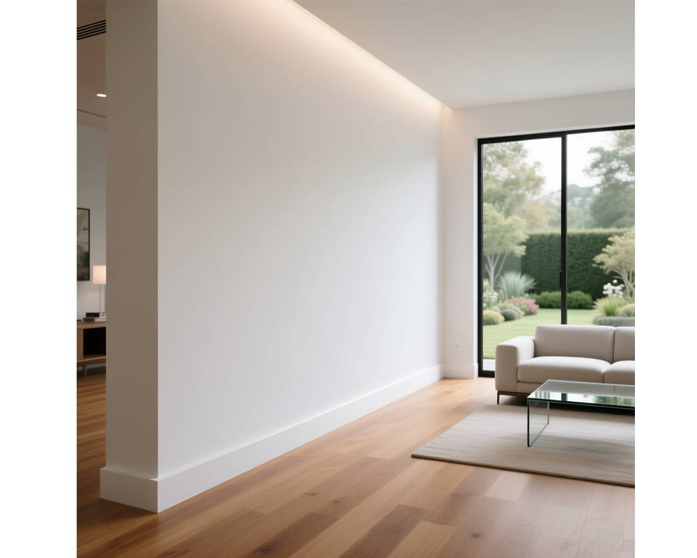 Плинтус из полистирола высокой плотности HI WOOD W40V1 40мм х 10мм х 2,0м.