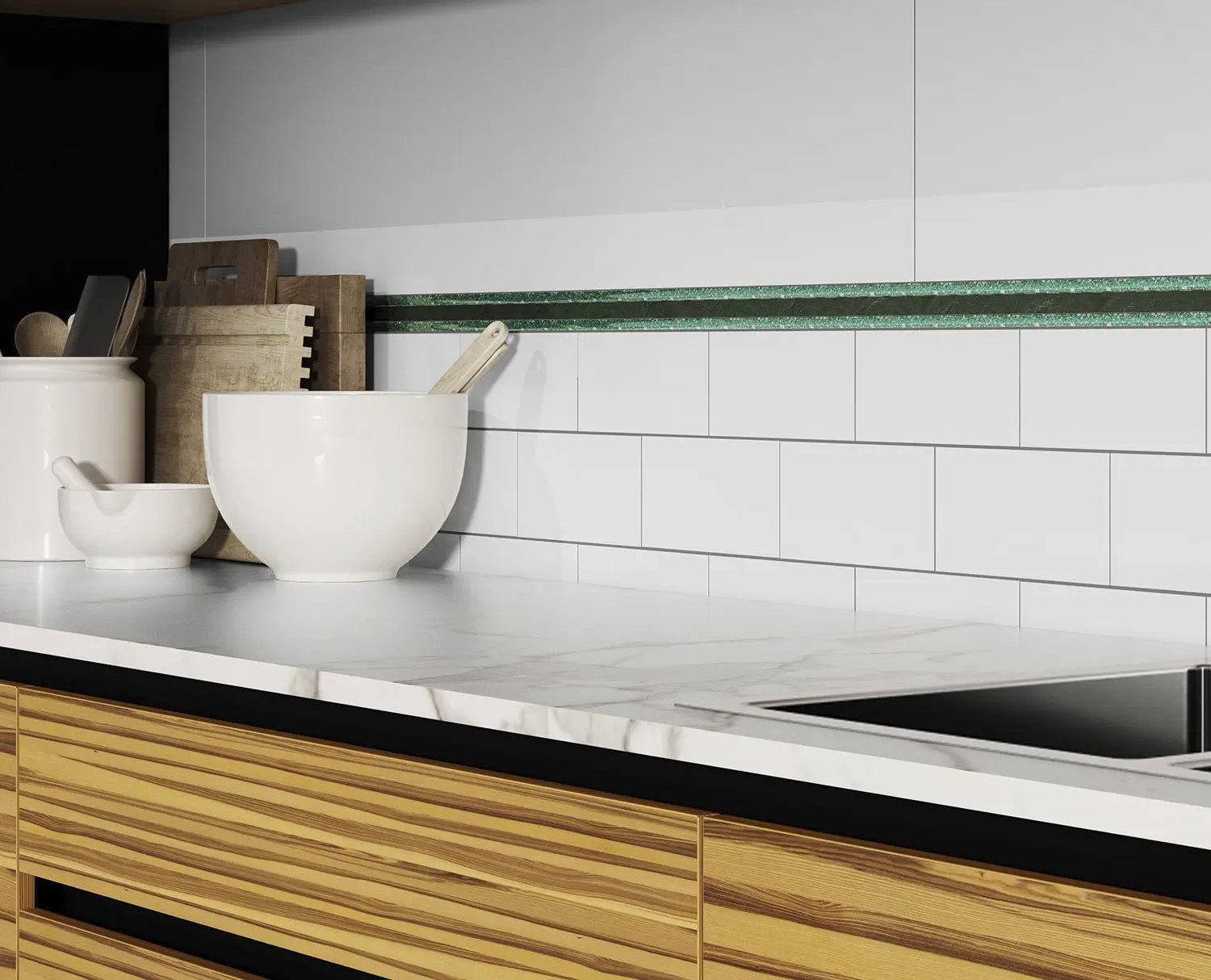 Профиль алюминиевый П-образный Alumacer 8*10мм 2,4м Изумрудный